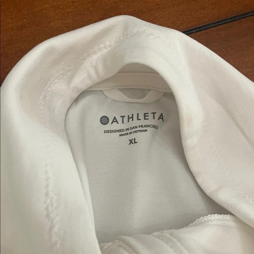 White Full-Zip Athleta jacket - Picture 2 of 5